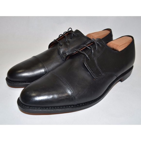 Allen Edmonds Riverside Cap Toe Blucher Derby Black Leather Shoe 11.5 1410 main image 5